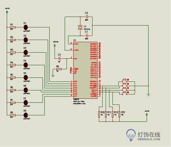 led彩灯控制器电路图以及安装方法